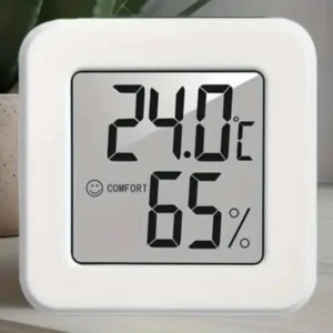 Mini-Temperatur- und Luftfeuchtigkeitsmessgerät für den Innenbereich, Schlafzimmertemperaturmessgerät, tragbare elektronische Digitalanzeige, Luftfeuchtigkeit und Temperatur
