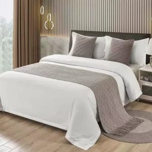 1pc Moderne Einfache Licht Luxus B&B Hotel Bett Flagge Bett Schwanz Handtuch Einfarbig Bettwäsche Bett Ende decke Bett Abdeckung Gestrickte Bett Flagge