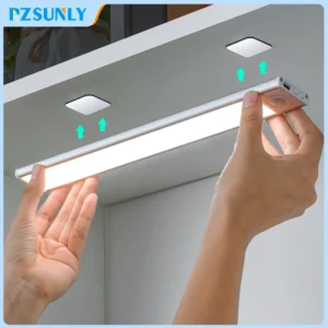 LED Motion Sensor Licht Nachtlicht Wireless USB Unter Schrank Licht Für Küche Schrank Schlafzimmer Kleiderschrank Sensor Innen Beleuchtung