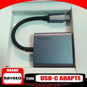 RayNeo USB-C Adapter Tragbarer Konverter Gleicher Bildschirm-Adapter für RayNeo Air Brillen Adapter C-Mount Spieleausrüstung