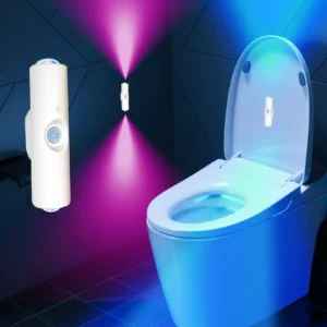 Nachtlicht mit Bewegungsmelder, 7-Farbwechsel, kabellose LED-Wandleuchte, magnetisch, wiederaufladbar, für Badezimmer, Schlafzimmer, Wohnzimmer