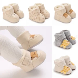 Mode Baby Mädchen Jungen Niedliche Weiche Cartoon Baumwolle Kleinkind Schuhe Lauflernschuhe für Neugeborene