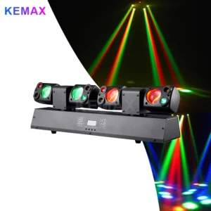 80W Disco Party RGBW Fernbedienung Dual-Head LED Moving Head Strahl Lichter DMX512 DJ Ausrüstung Bühnen Beleuchtung für Event Club Weihnachten