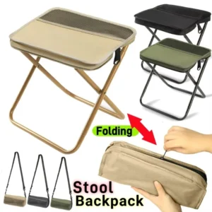 Outdoor Portable Foldable Stool, Compact and Easy To Store, Convenient for Fishing, Shoulder Bag Style Portable Stool