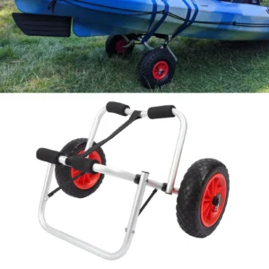 Kayak Cart Trolley with 10 Inch Solid Airless Tires Wheels Folding Universal Boat Dolly Canoe Transport Carrier for Floats Kayak