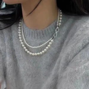 Multifunktionale Perlen-Choker-Halskette für Damen, luxuriöser neuer Modeschmuck, Designer-Kette, Großhandel