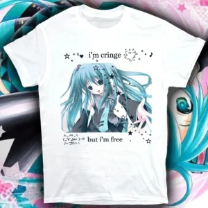 Mode Y2K Japanische Anime Muster T-shirt Nette Casual T-shirt Hip-hop Harajuku Top Star Mädchen Straße Tragen Grafik T Shirts y2K