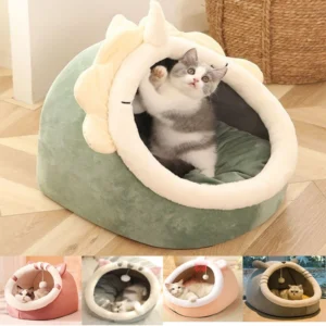 Winterwarmes Katzenbett: Gemütlicher Haustierkorb, Kätzchenliege, Kissen, Katzennestzelt, sehr weiche kleine Hundematte, Tasche, Katzenhöhle