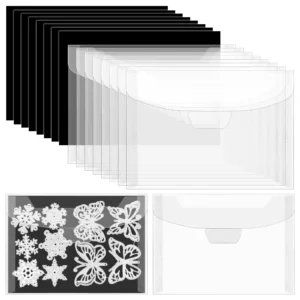Magnetische Blätter und Kunststoff-Ordner, Taschen, Aufbewahrung zum Aufbewahren von Stanzformen, Stempelhaltern, Organizer, transparente Taschen
