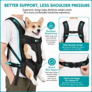 Pet Backpack Carrier For Cat Dogs Front Travel Dog Bag Carrying For Animals Small Medium Dogs Bulldog Puppy Mochila Para Perro