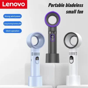 Lenovo Mini Handventilator 100 Geschwindigkeiten Turbo-Windpistole USB Wiederaufladbar Tragbares Outdoor-Kühlgerät 2026 Neu
