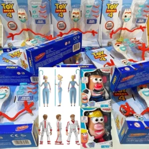 Toy Story Forky Woody Buzz Actionfiguren-Set – süßes Sammlermodell aus Kunststoff zum Selbermachen, austauschbare Teile, Geburtstagsgeschenkideen