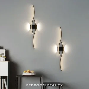 Moderne LED-Wandleuchte, einfache Linien, 60/80 cm, erhältlich in drei Farben, Schlafzimmer, Nachttisch, TV-Wand, Korridor, Innenbeleuchtung