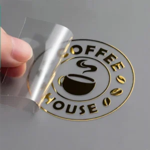 100PCS Custom Transfer 3D Aufkleber Shiny Gold Silber Transfer Aufkleber Firmenlogo Hochzeit UV-Druck personalisierte Transfer Aufkleber