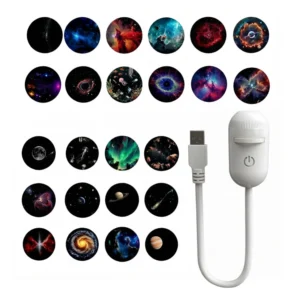 2-in-1 Mini Galaxie-Sternprojektor Nachtlicht LED Sternenhimmel Ambiente-Lampe für Schlafzimmer Schlafdekoration LED Atmosphärenlicht