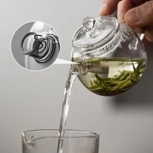 150/250ml Mini-Klarglas-Teekanne mit hohem Boro silikat gehalt für Heißgetränke Teekanne für eine Person Verwenden Sie Kung-Fu-Tee für das Home-Office-Café
