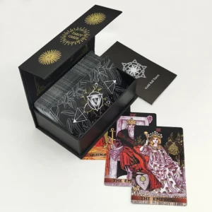 Neues Rider Waite Deck Goldfolie Tarotkarten Mysteriöses Brettspiel Tolle Wahrsagerei Orakel mit exquisiter Geschenkbox