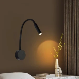 Led Nacht Wand Licht Drehbare Flexible Scheinwerfer Wohnzimmer Studie Leselampe Schlauch Oberfläche Montiert Leuchte Nachtlicht 220V