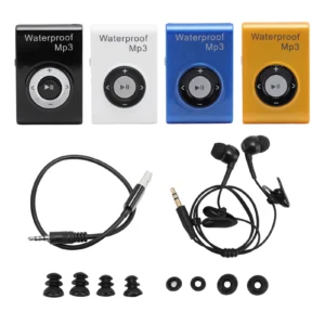 Schwimm-MP3-Player, Schwimmkopfhörer, IPX8, wasserdicht, verschiedene Klangformate, 8 GB Speicher, tragbar, mit Ohrstöpseln zum Laufen