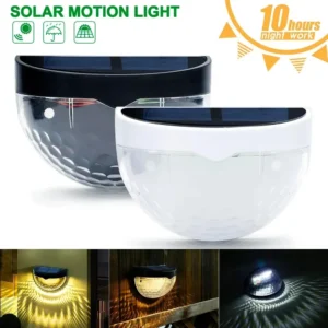 Wasserdichte Outdoor-Auto-Nachtbeleuchtung, LED, solarbetriebene Wandzaunbeleuchtung, Treppe, Terrasse, Hinterhof, Garten, Energielampen