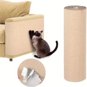 30x100CM Self-Adhesive Customizable Cat Scratching Mat - Protects Furniture & Promotes Healthy Claws