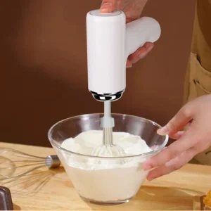 1 tragbarer elektrischer Mixer und Rührgerät – USB-Aufladung, kabellos, tragbar, leicht, einfach zu bedienen