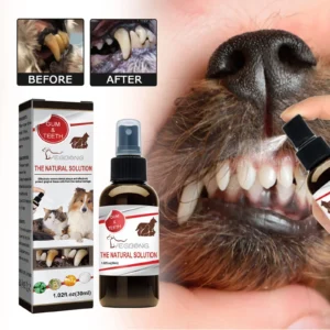 Haustier-Zahnreinigungsspray für Hunde, entfernt Mundgeruch, Lufterfrischer für Katzen, Mundreinigung, Zahnpflege, Desodorierungsspray, Heimtierbedarf, 30 ml