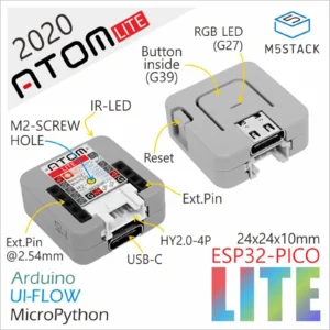 M5Stack Official ATOM Lite Programmable Controller ESP32-PICO IoT Development Kit
