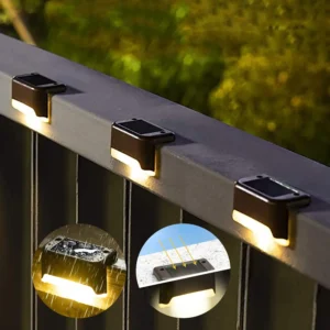 1/4/8/12/stücke Solar Led-leuchten Outdoor Garten Licht Deck Lampe Solar Treppen Licht wasserdichte Solar Schritt Lampe Terrasse Garten Dekor