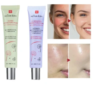 Centella Asiatica Brightening Concealer CC Cream Sunscreen Facial Pore Concealer Even Skin Tone Moisturizing Primer
