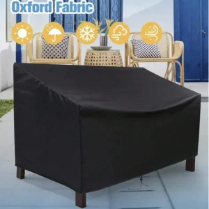 Wasserdichte Outdoor-Bankabdeckung, staubdicht, UV-beständig, für Garten, Terrasse, Freizeit, Sitzgelegenheitsset, Schutz für den Ganzjahresgebrauch