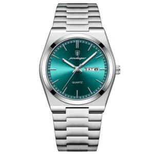 POEDAGAR Luxus Quarz Mann Armbanduhr Sport Männer Uhren Wasserdicht Leucht Datum Woche Edelstahl herren Uhr Männlich Reloj
