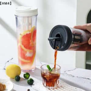 Cold Brew Kaffeekanne Espresso-Filterflasche mit hoher Kapazität, Cold Brewing Pot, tragbare Iced Brew Kaffeemaschine, Saft-Kaffeekessel