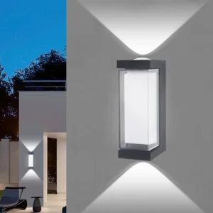 Moderne LED wasserdichte Up Down Wandleuchte Außen- und Innenwandleuchte Innenhof Veranda Korridor Schlafzimmer Wandleuchte AC85-265