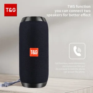Bluetooth-Lautsprecher T&G TG117 Tragbare TWS-Soundbox Wasserdichter Lautsprecher Outdoor-Stereo-Surround-Lautsprecher unterstützen TF FM-Radio