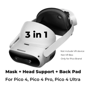 GEEKVR Gesichtsbedeckung, Gesichtsschnittstelle, Gesichtsmaske und Kopfband für Pico 4 Ultra, bequemes Zubehör für Pico 4/Pro VR-Headset