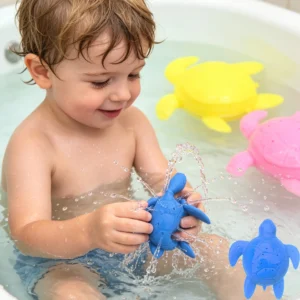 Sponge Water Absorbing Turtles Baby Bath Toys Summer Swimming Play Water Toy Stress Squeezing Relief Toys for Children Bath Toy