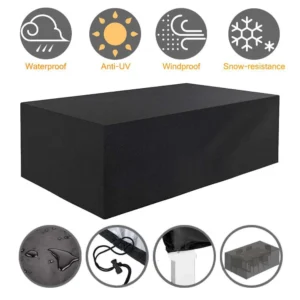 Outdoor Garden Furniture Cover, Customizable Waterproof Dust Cover for Patio Sets, Multi-Size