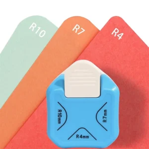 Eckenrunder 3-in-1 Metall-Kunststoff-Design für Scrapbooking, Karten und Bastelarbeiten, für Papier 4mm/7mm/10mm