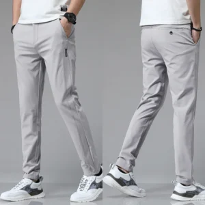 2024 frühling Sommer Ultra-dünne männer Stretch Dünne Gerade Casual Hosen Hohe Qualität Mode Atmungsaktive Golf Sport Hosen