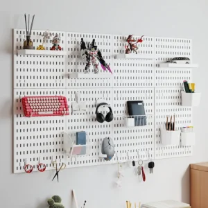 DIY Pegboard-Kombinations-Wand-Organizer-Set: modulare Hängepaneele, Installation ohne Stanze, ideal für die Wandpräsentation im Bastelraum