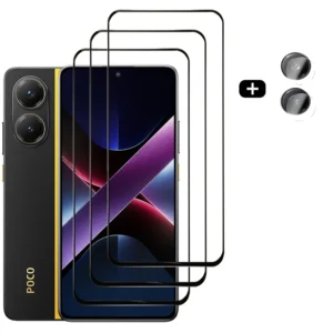 Poco X7 X6 X5 Pro vorderes gehärtetes Glas für Xiaomi Poco F6 M5S M6 Pro 4G Displays chutz folien Poco X7 Pro Schutz folie Pocco X6 Pro Telefon film PocoX7 Pro Tempered Glass Poco X7Pro Kamera objektiv film