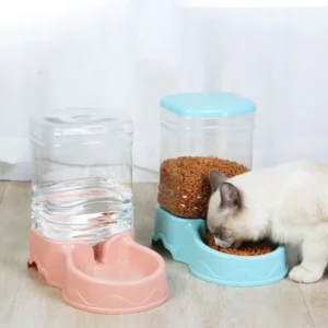3,8 l automatische Tier fütterung Katzen hundefutter spender mit großer Kapazität zum Trinken, Füttern und Füttern von Haustieren, Eck futtersp ender Wasserschale