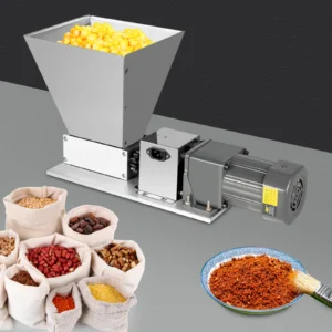 BYMAOCAR Home Multifunktions-elektrischer Getreidemühler, Zahnradwalze, Malzmühle, Edelstahl zum Mahlen von Mais, Kaffeebohnen