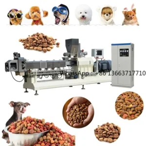 Maßgeschneiderte Tierfutter-Extruder-Verarbeitungslinie Hochwertige Hundefutter-Maschinenanlage Herstellungsanlage Großhandel