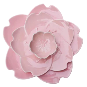 Giemza Keramik Teller 3 stücke rosa Blume weiß Blumen geschirr Geschirr setzt Platos de Ceramica Porzellan teller Steinzeug