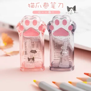 Kawaii Katzenpfotenförmiger Bleistiftspitzer Briefpapier Kinder Geschenk Niedliches Schulmaterial Koreanisches Briefpapier
