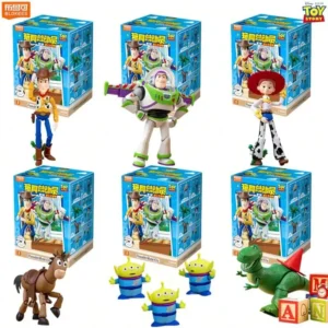 Original BLOKEES Toy Story Disney Pixar Woody Buzz Lightyear Jessie Rex Bullseye Alien Actionfiguren zum Zusammenbauen, Modellspielzeug, Geschenk