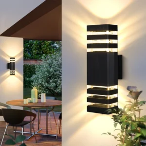 LED-Außenwandleuchten, E27, nach oben und unten, Außenwandleuchte, IP65, wasserdichte LED-Wandleuchte für Veranda, Haustür, Garten, Wandleuchte