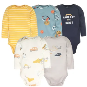 5Pcs/Lot Baby Bodysuits High Quality Uniesx Newborn Baby Clothes 100% Cotton Baby Clothing Set Infant Bebe Baby Boy Girl Clothes